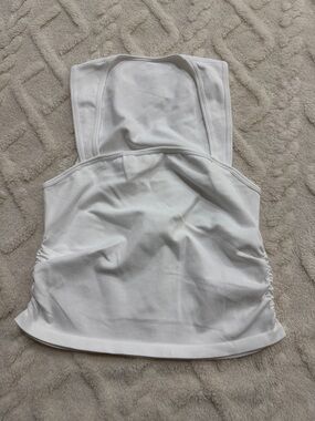 NWOT OQQ Women’s White Racerback Tank Top